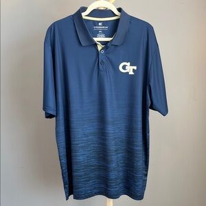 Georgia Tech Colosseum Men's Navy Polo Shirt with Logo XXL